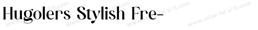 Hugolers Stylish Fre字体转换